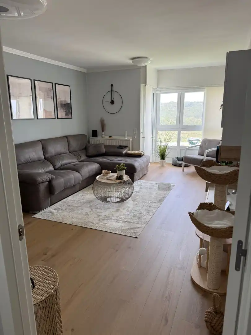 Living room of Flat for sale in A Coruña Capital   with Heating, Storage room and Furnished