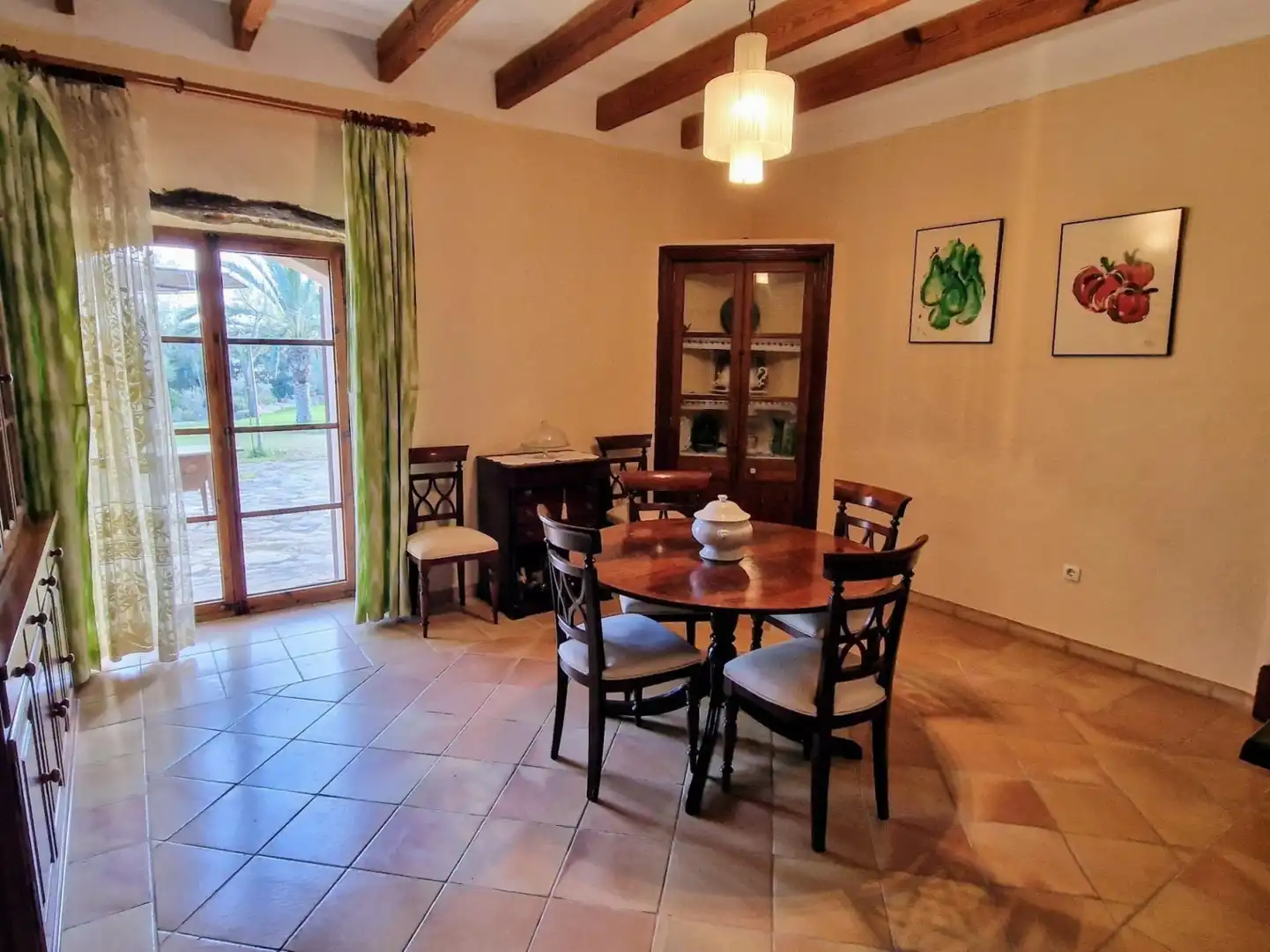 Dining room of Houses for rent in Vilafranca de Bonany  with Air Conditioner, Heating and Terrace