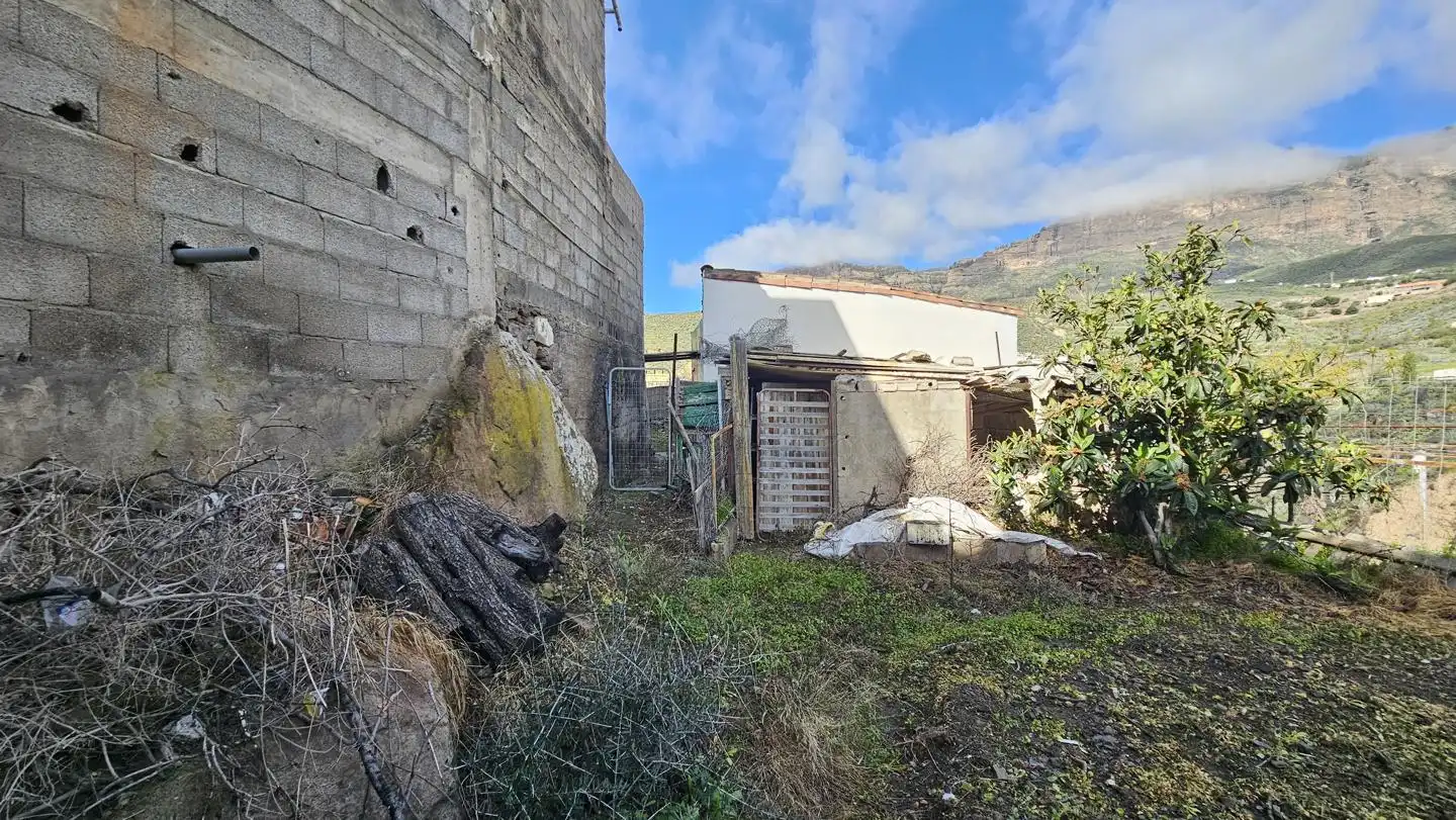 Vista exterior de Casa o xalet en venda en San Bartolomé de Tirajana amb Jardí privat, Terrassa i Piscina
