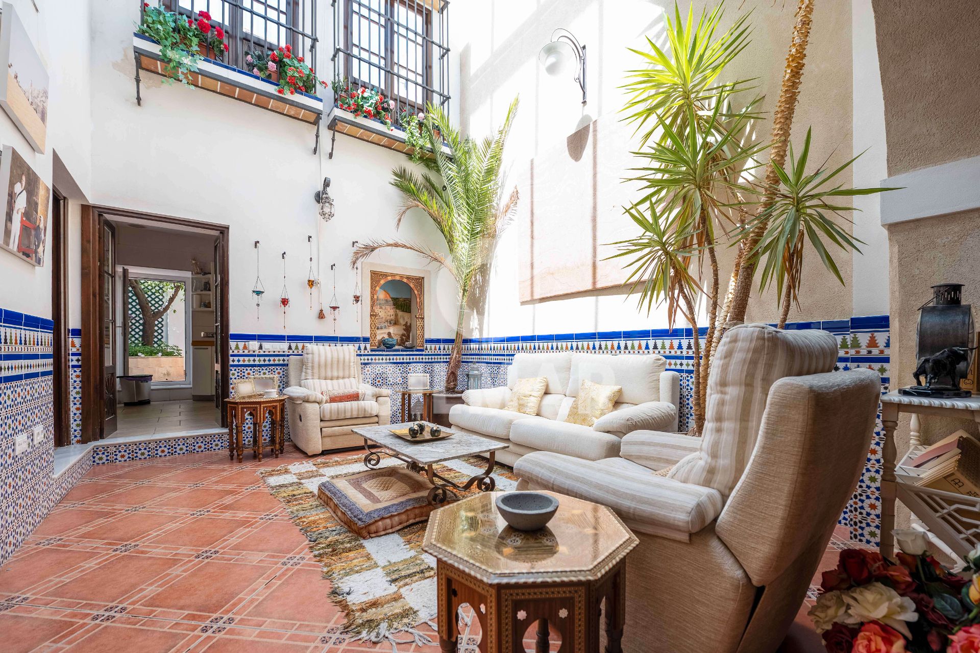 Sala de estar de Casa adosada en venta en El Puerto de Santa María con Aire acondicionado, Calefacción y Balcón
