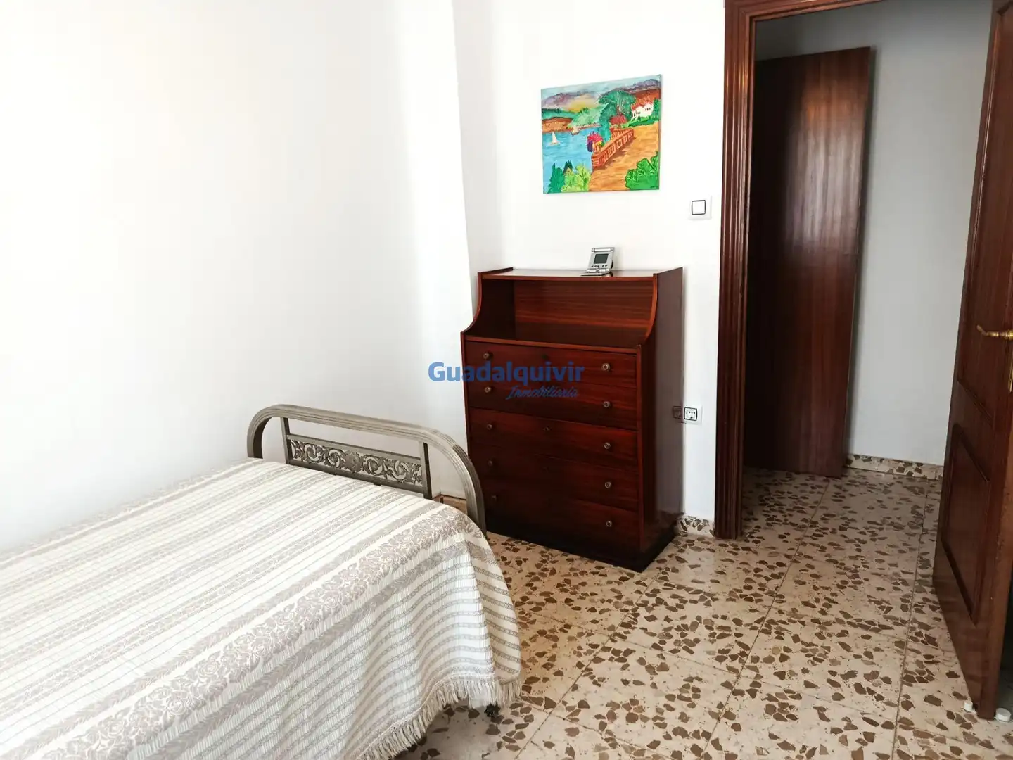 Dormitori de Pis de lloguer en Sevilla amb Aire condicionat, Jardí privat i Terrassa