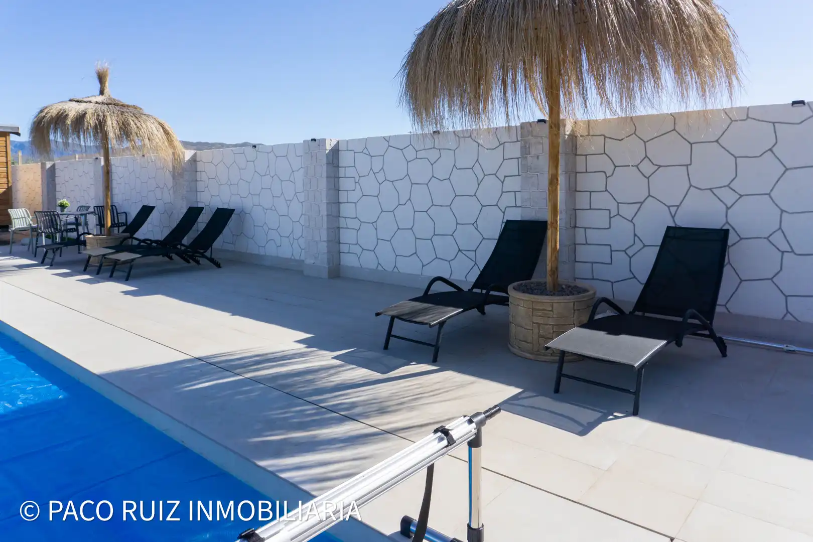 Terraza de Finca rústica en venta en Tabernas con Aire acondicionado, Jardín privado y Terraza