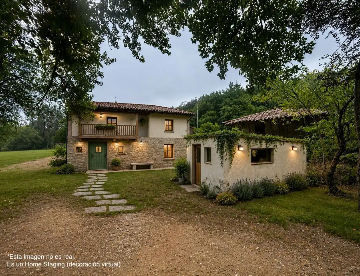 Vista exterior de Finca rústica en venda en Gijón  amb Jardí privat
