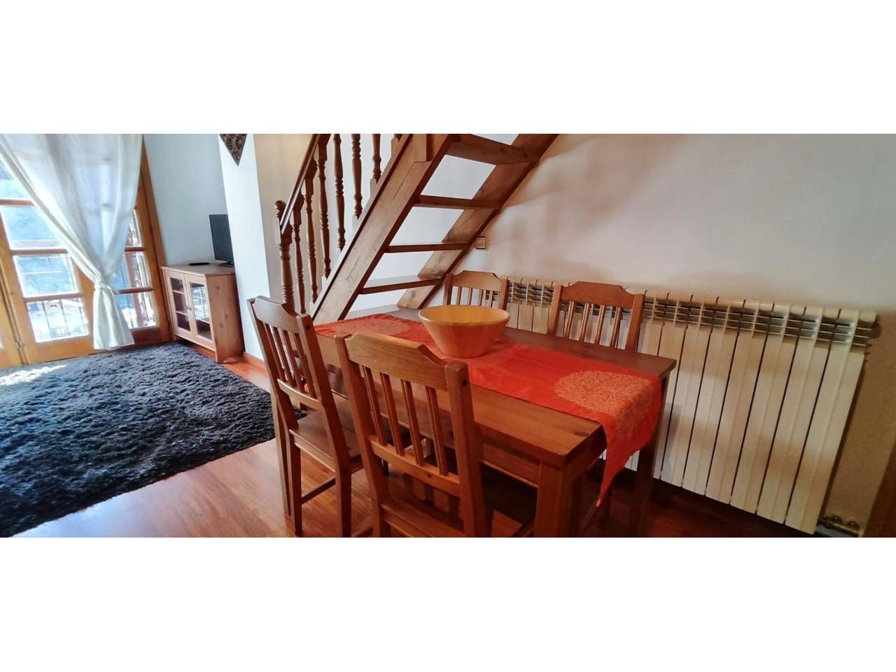 Dining room of Attic for sale in Setcases  with Heating, Parquet flooring and Storage room