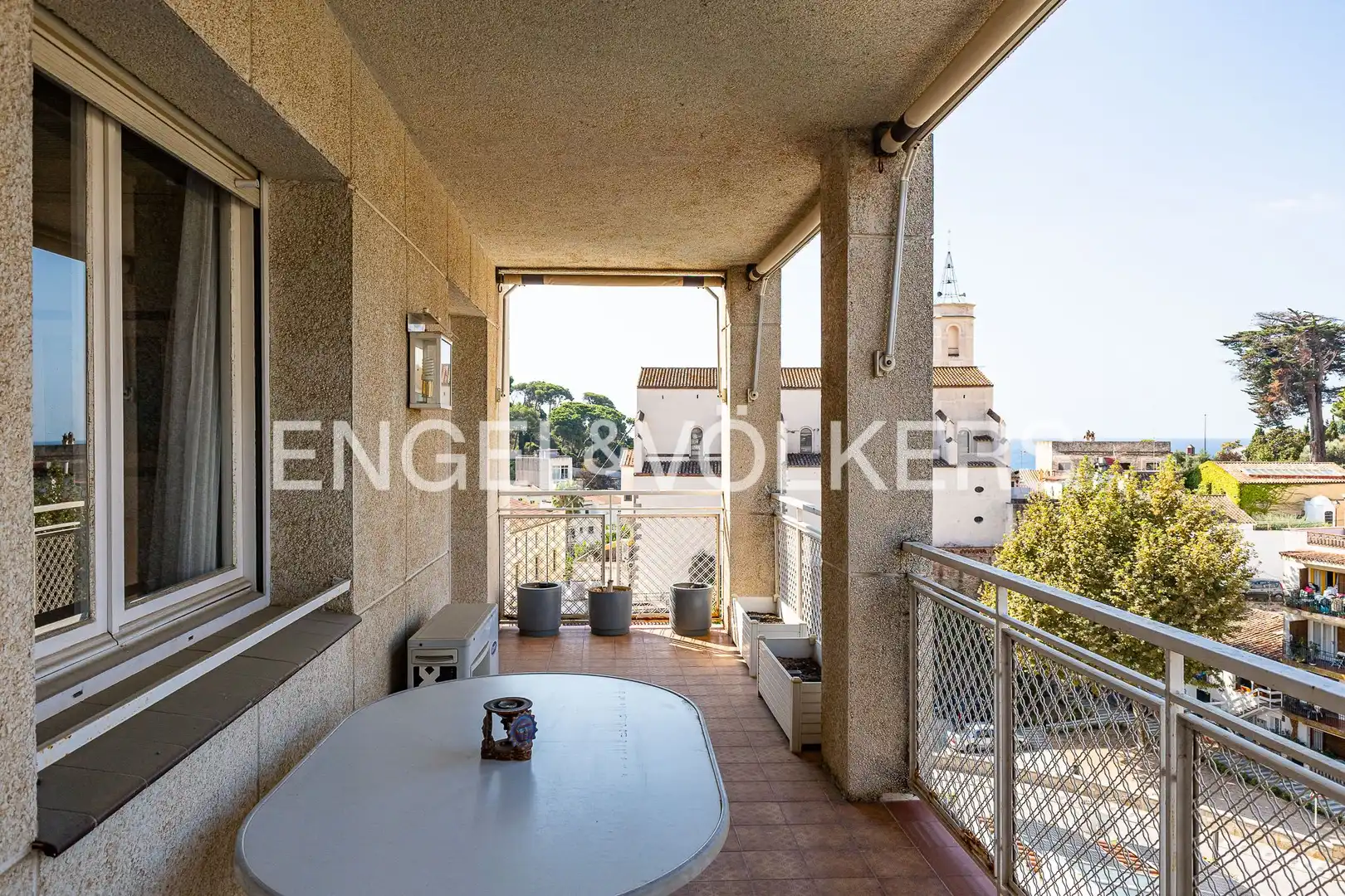 Balcony of Flat for sale in Caldes d'Estrac  with Air Conditioner, Heating and Private garden