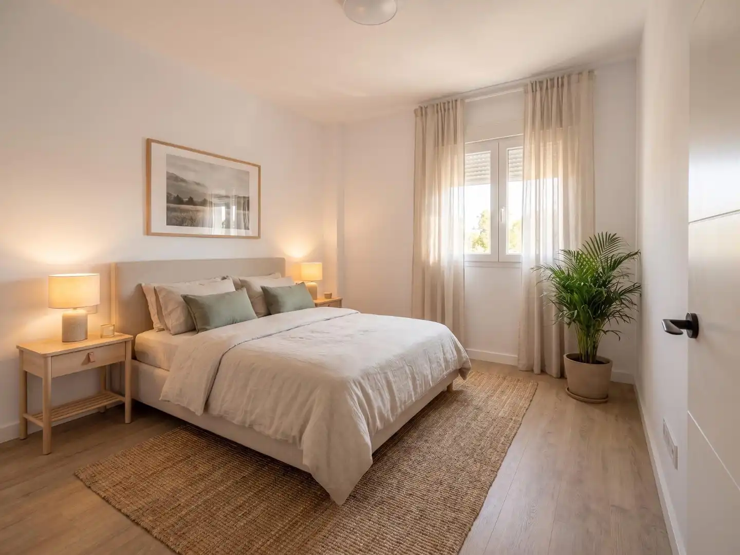 Dormitori de Pis de lloguer en Benalmádena amb Aire condicionat, Parquet i Terrassa