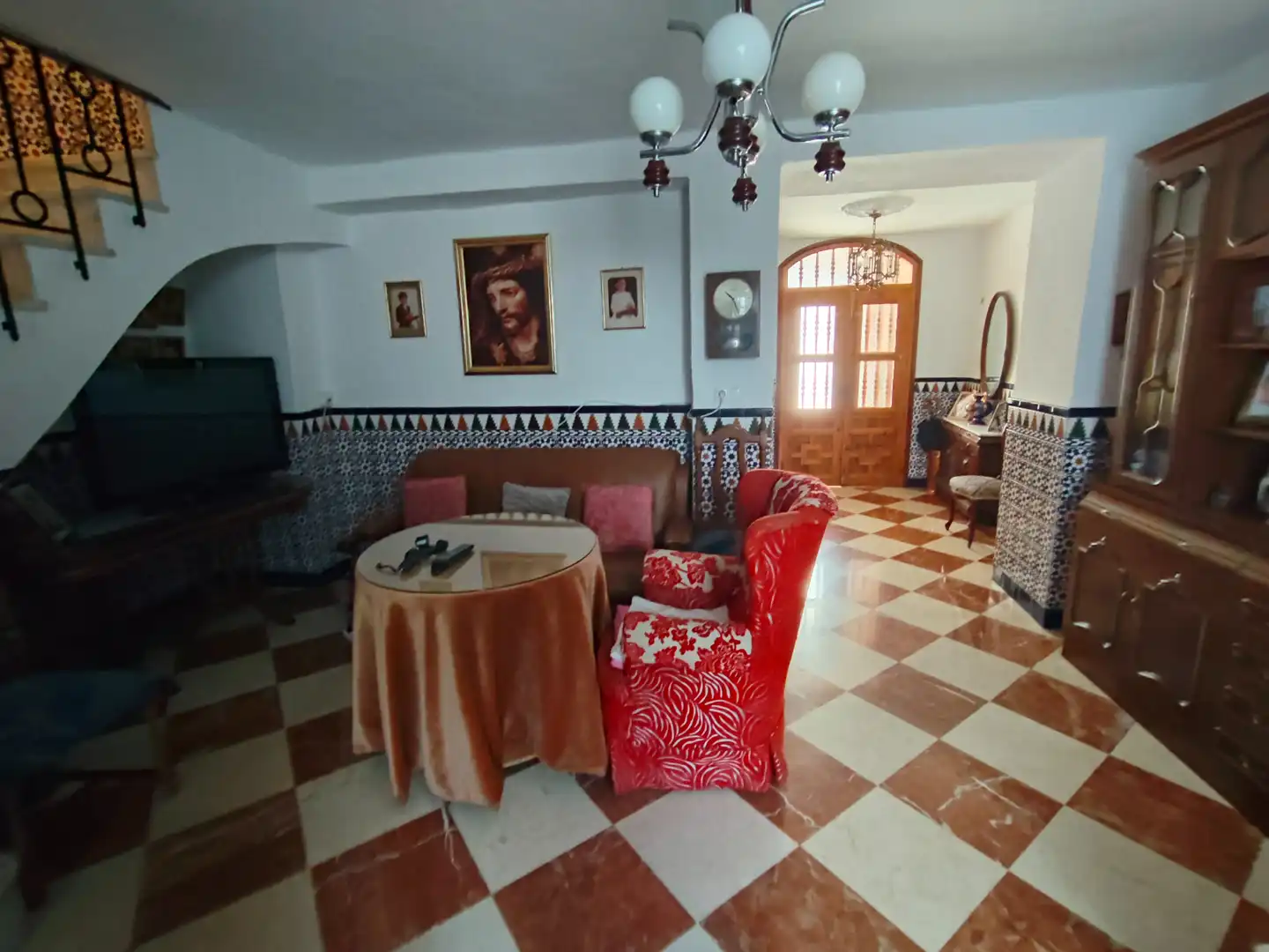 Living room of Detached homes for sale in Priego de Córdoba  with Air Conditioner, Private garden and Terrace