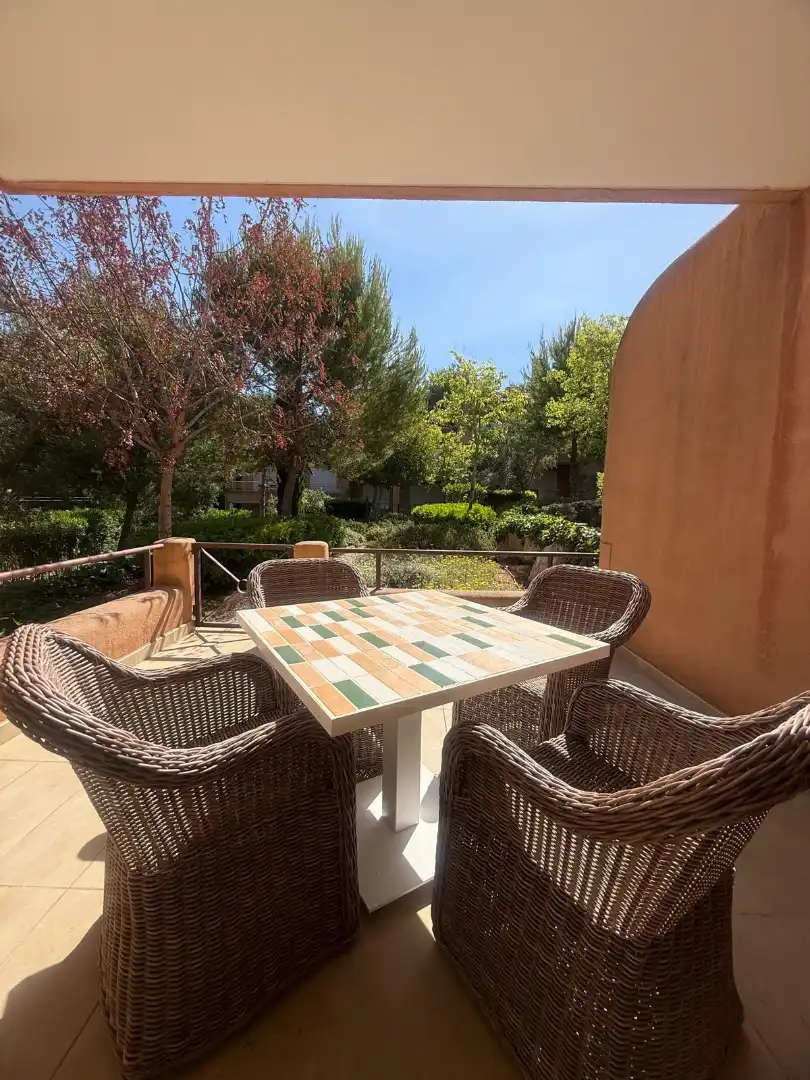 Terraza de Piso en venta en Moraira con Aire acondicionado, Calefacción y Jardín privado
