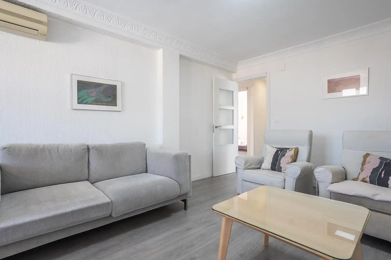 Sala de estar de Ático en venta en Almería con Aire acondicionado y Terraza