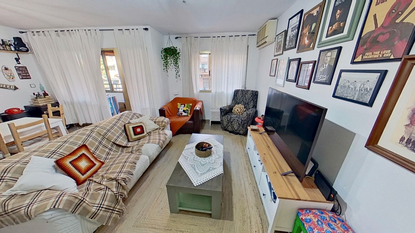 Sala d'estar de Pis en venda en  Valencia Capital amb Aire condicionat, Terrassa i Balcó