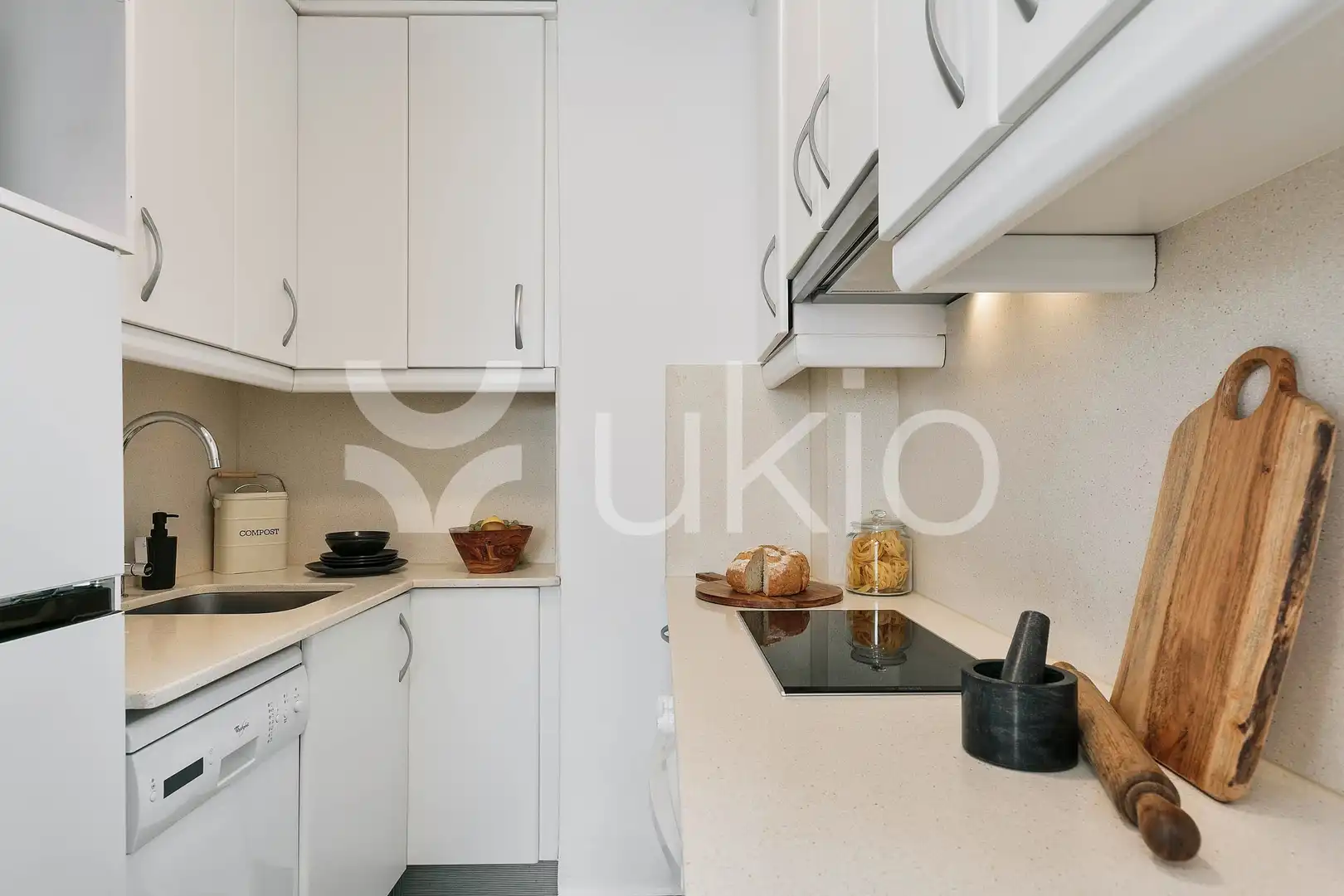 Kitchen of Study for rent in Barcelona  with Air Conditioner, Heating and Terrace