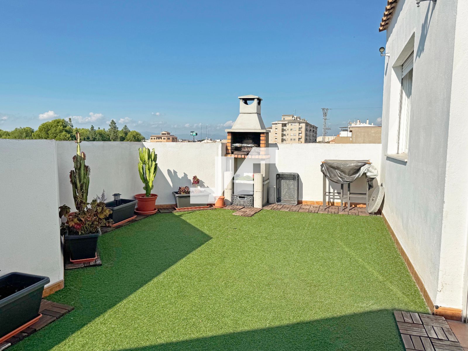 Terraza de Casa o chalet de alquiler en Castellón de la Plana / Castelló de la Plana con Aire acondicionado, Terraza y Trastero
