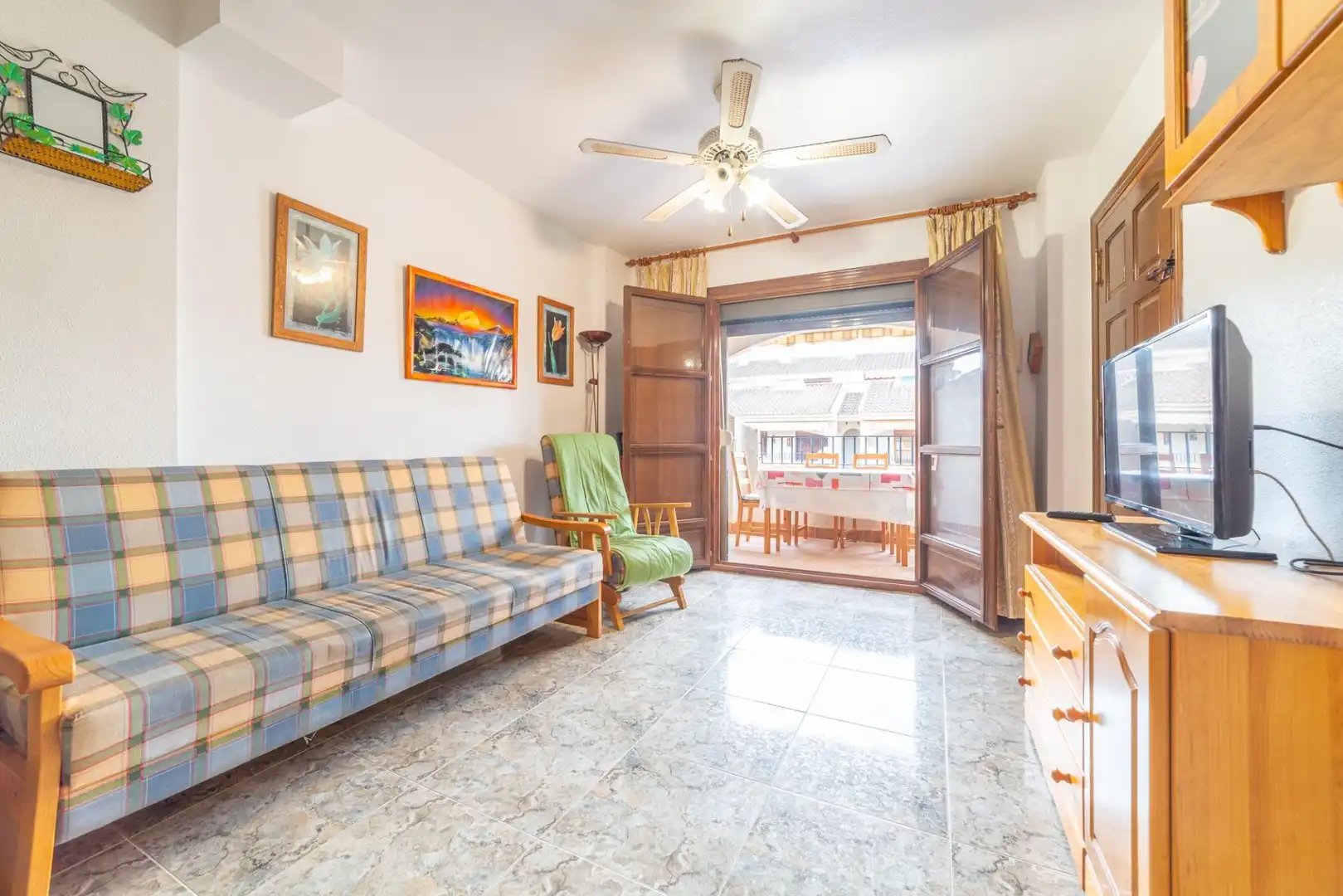 Sala de estar de Dúplex en venta en Los Alcázares con Terraza, Amueblado y Alarma