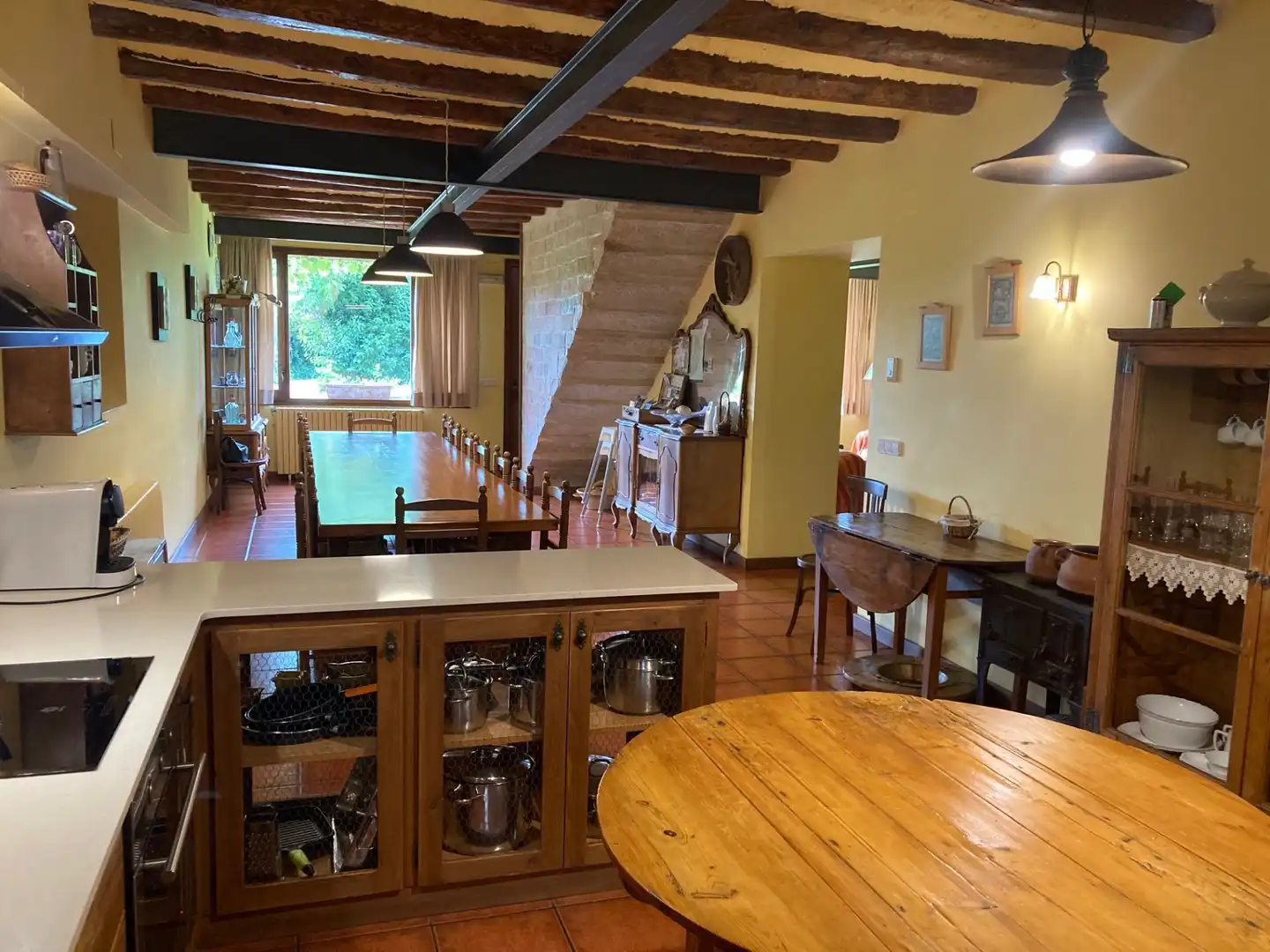 Cuina de Casa o xalet en venda en Vilanova de Bellpuig amb Calefacció, Jardí privat i Piscina