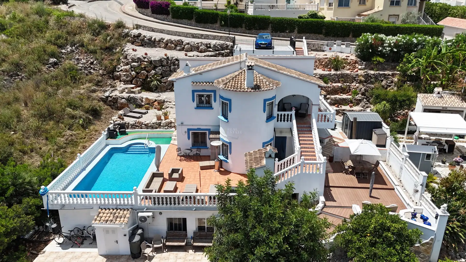 Exterior view of Houses for sale in El Ràfol d'Almúnia  with Air Conditioner, Heating and Terrace