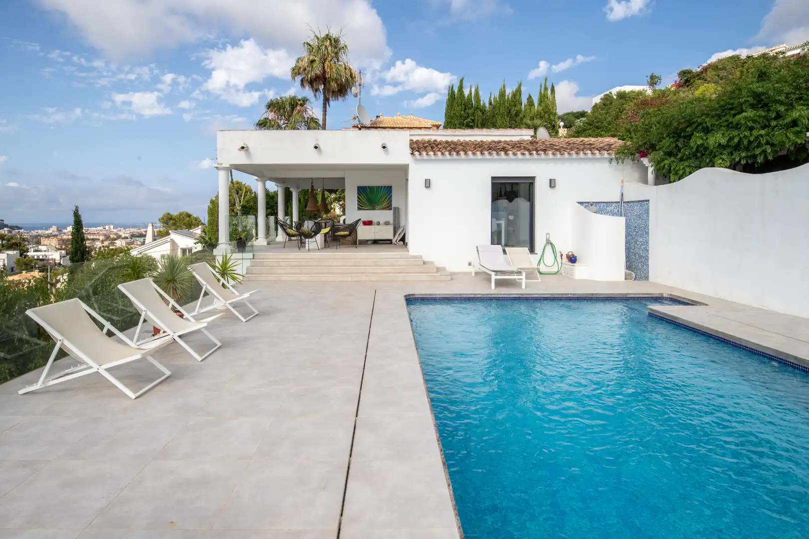 Piscina de Casa o xalet en venda en Dénia amb Aire condicionat, Calefacció i Jardí privat