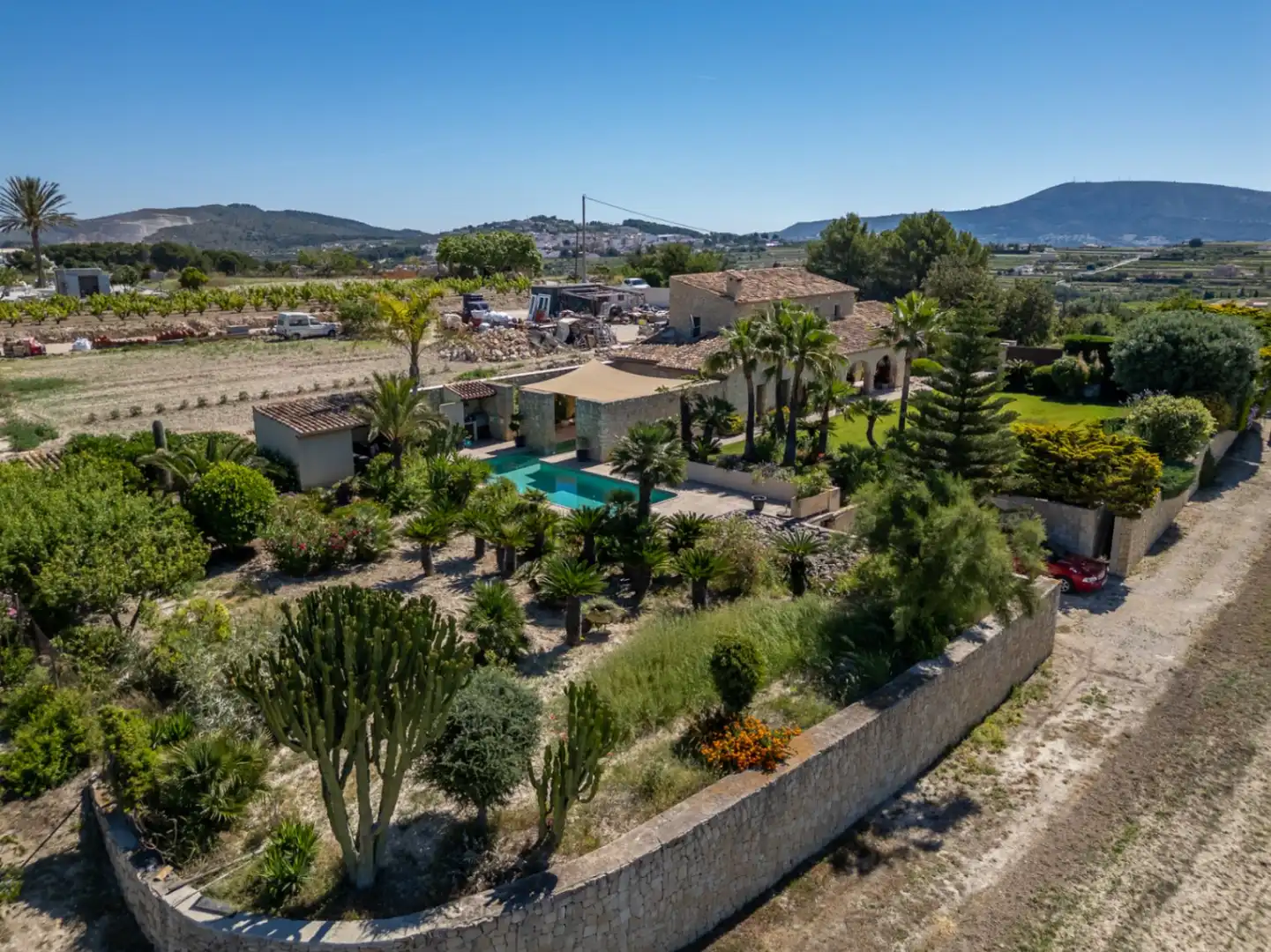 Vista exterior de Finca rústica en venta en Benissa con Aire acondicionado, Calefacción y Jardín privado