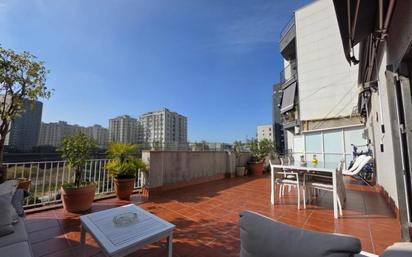 Terrace of Attic for sale in L'Hospitalet de Llobregat  with Air Conditioner, Heating and Parquet flooring