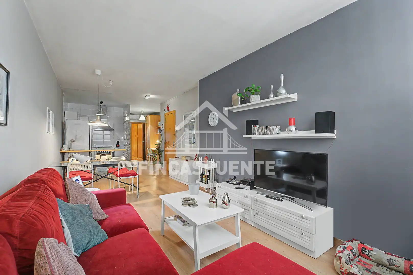 Wohnzimmer von Erdgeschoss zum Verkauf in Barcelona mit Klimaanlage und Heizung
