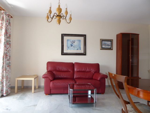 Sala d'estar de Apartament de lloguer en Málaga Capital amb Terrassa, Moblat i Rentadora