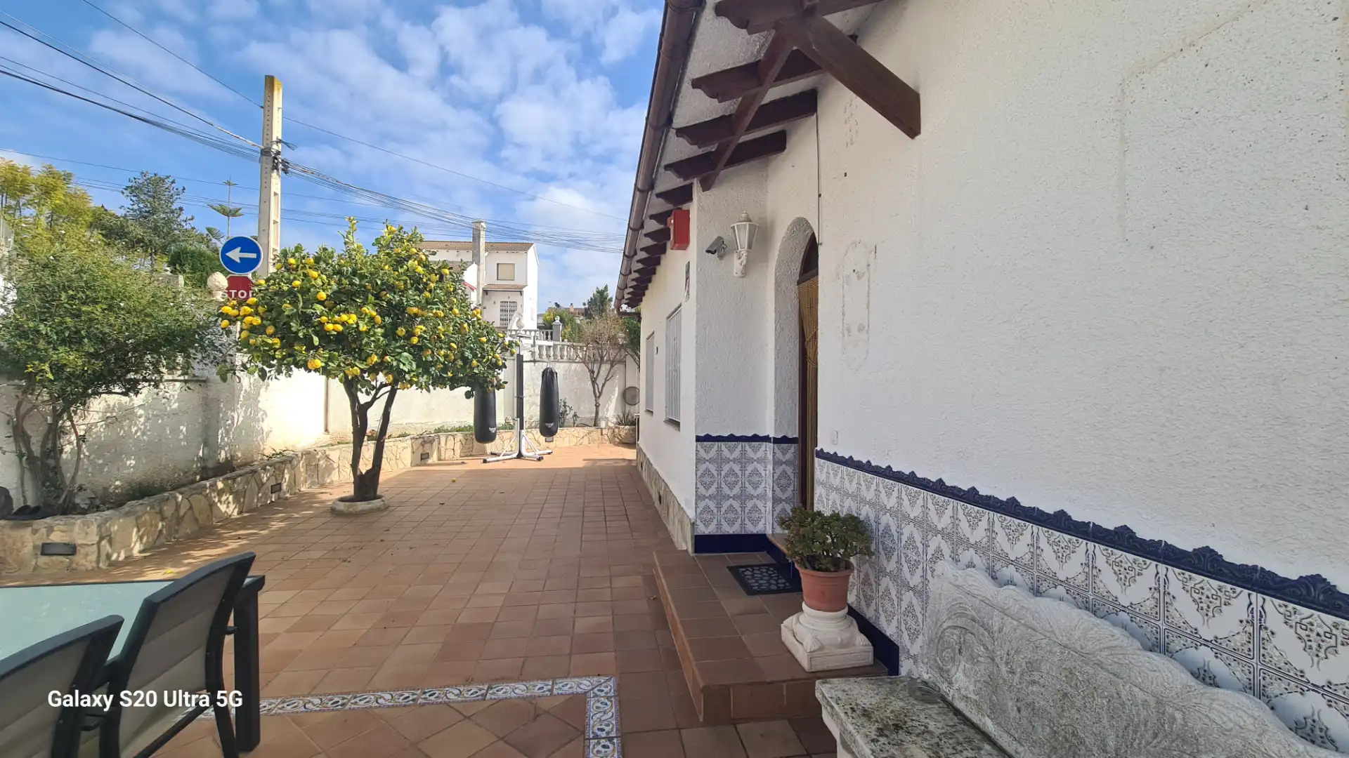 Vista exterior de Casa o chalet en venta en La Pobla de Montornès   con Aire acondicionado, Calefacción y Jardín privado