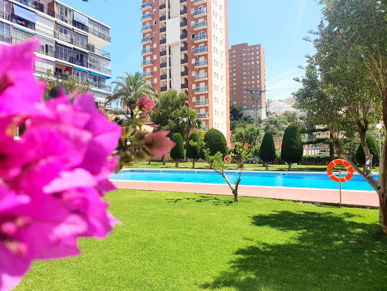 Piscina de Dúplex de alquiler en Villajoyosa / La Vila Joiosa con Piscina y Amueblado