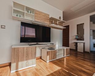 Sala d'estar de Apartament de lloguer en Ponteceso amb Calefacció, Parquet i Moblat