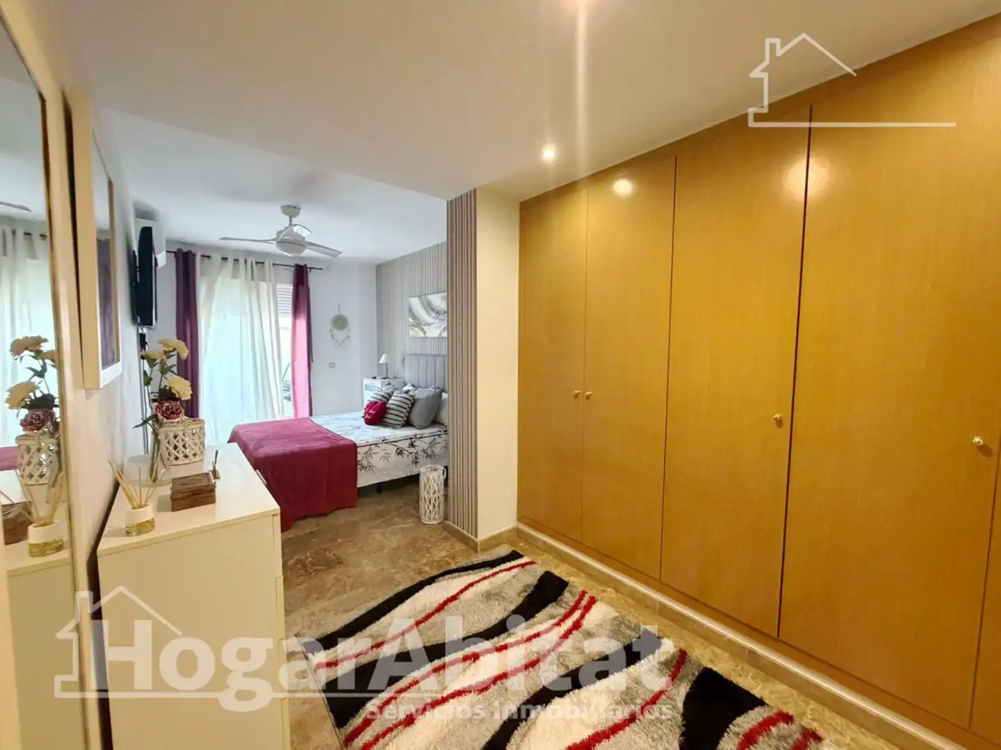 Schlafzimmer von Dachboden zum Verkauf in Vilamarxant mit Klimaanlage und Terrasse