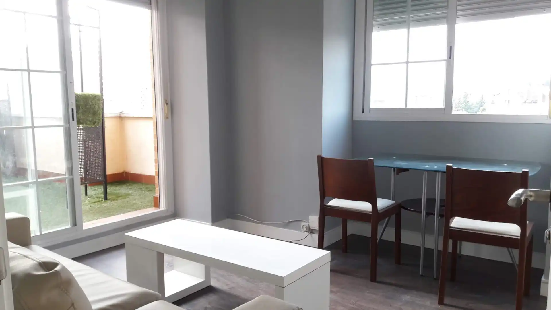 Wohnzimmer von Dachboden zur Miete in  Madrid Capital mit Klimaanlage, Heizung und Parkett