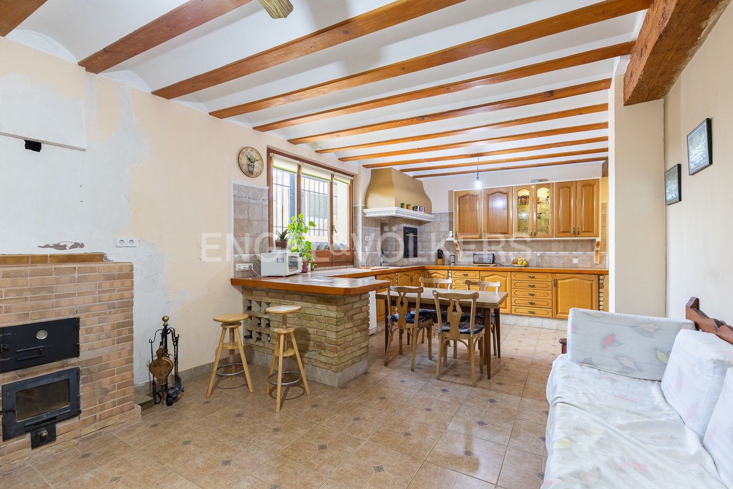 Kitchen of Country house for sale in Requena  with Air Conditioner, Heating and Private garden