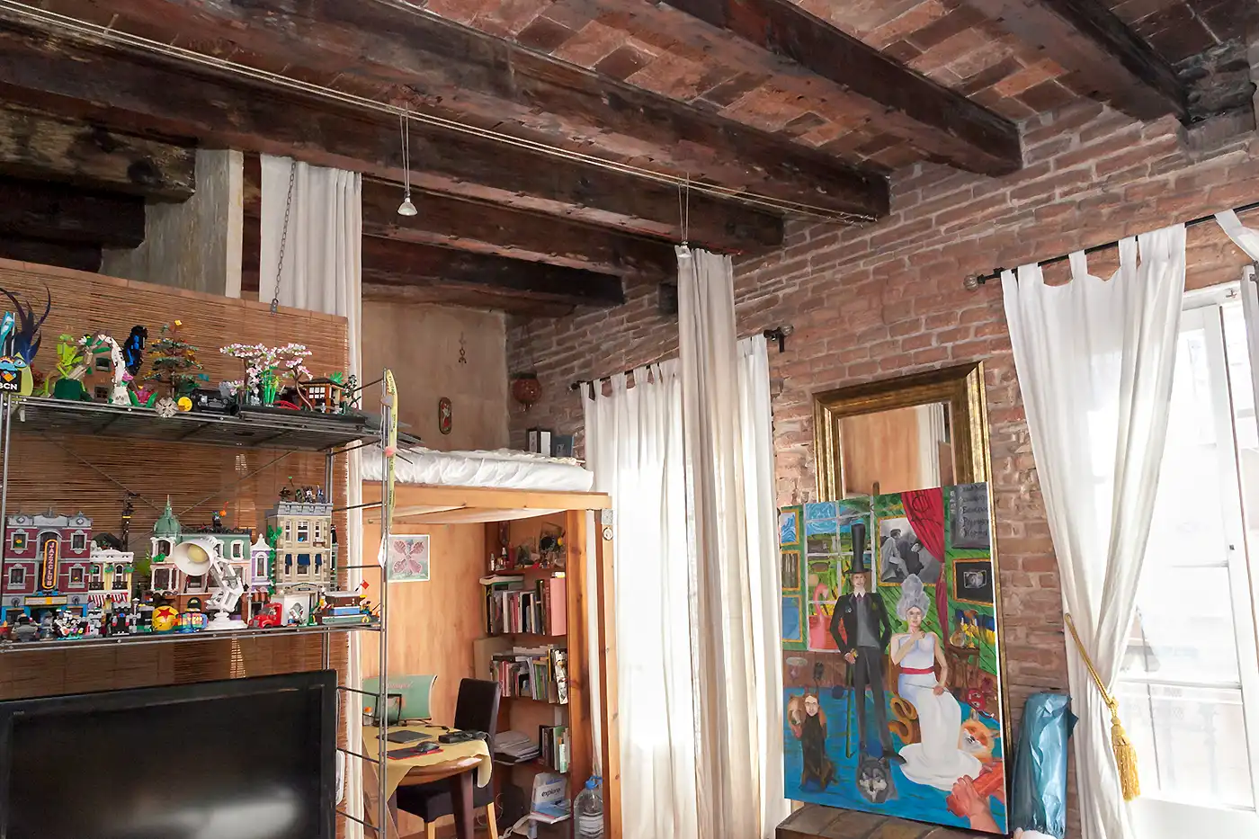 Schlafzimmer von Wohnung zum Verkauf in Barcelona mit Klimaanlage, Möbliert und Balkon
