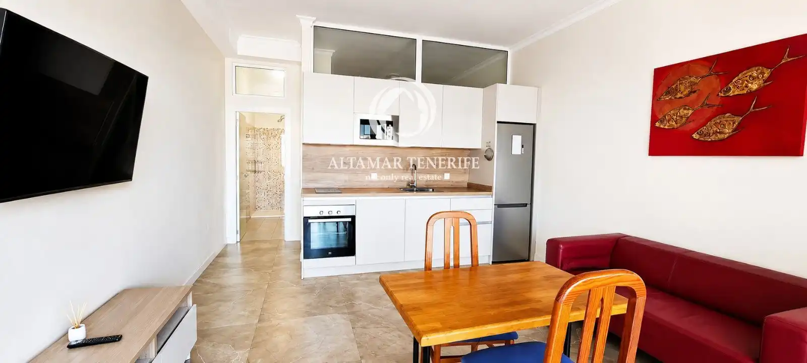 Cocina de Apartamento en venta en Adeje con Terraza, Piscina y Piscina comunitaria