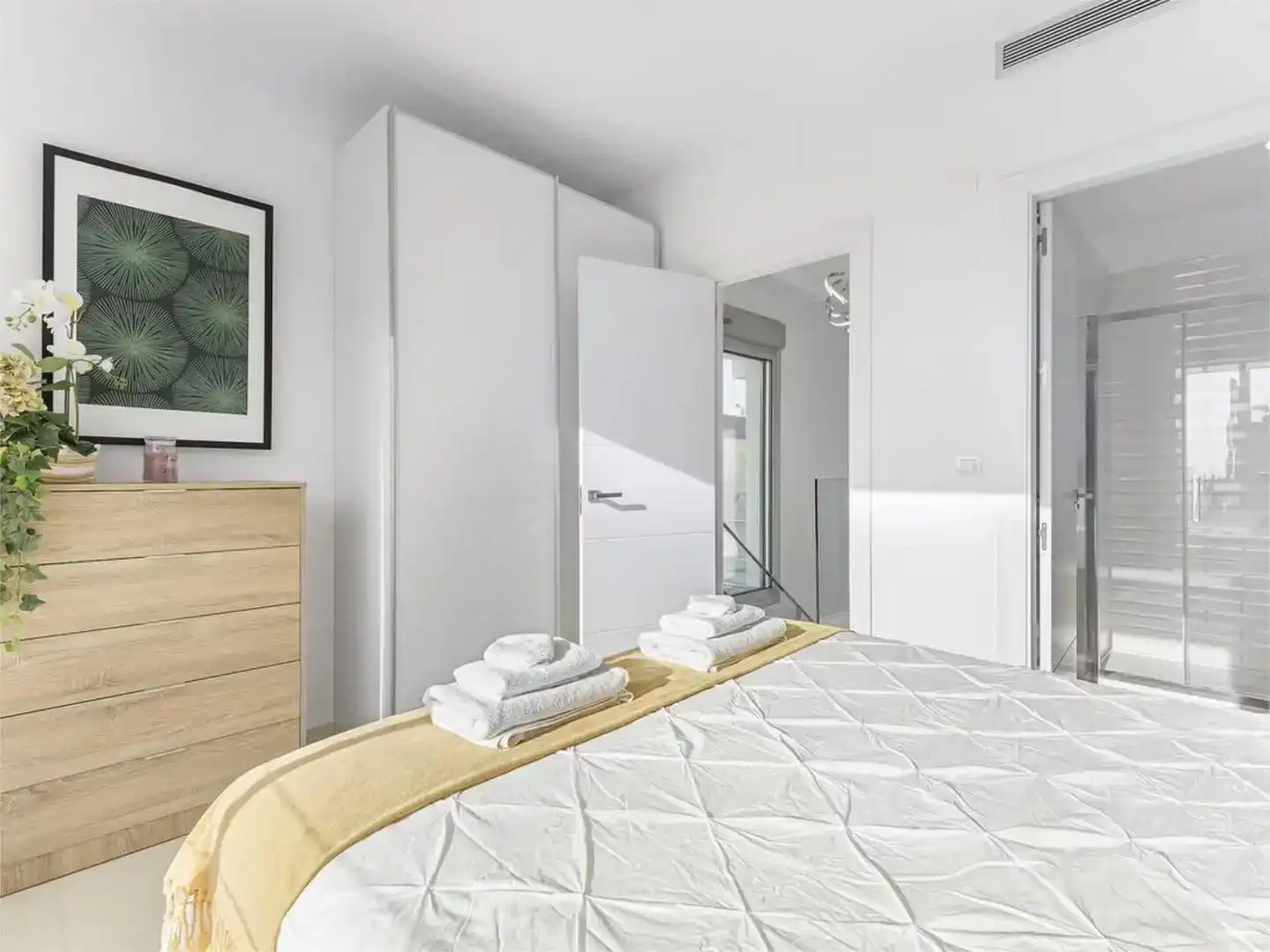 Habitación de Casa o chalet de alquiler en Pilar de la Horadada con Aire acondicionado, Jardín privado y Piscina