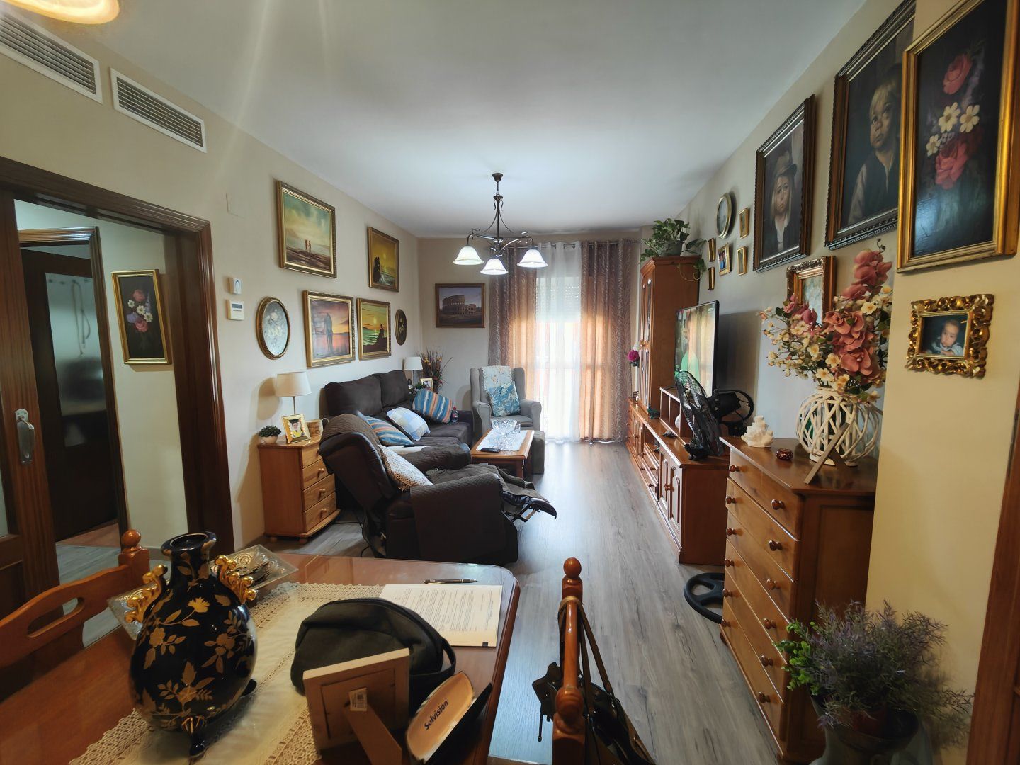 Sala d'estar de Pis en venda en Camas amb Aire condicionat, Calefacció i Terrassa