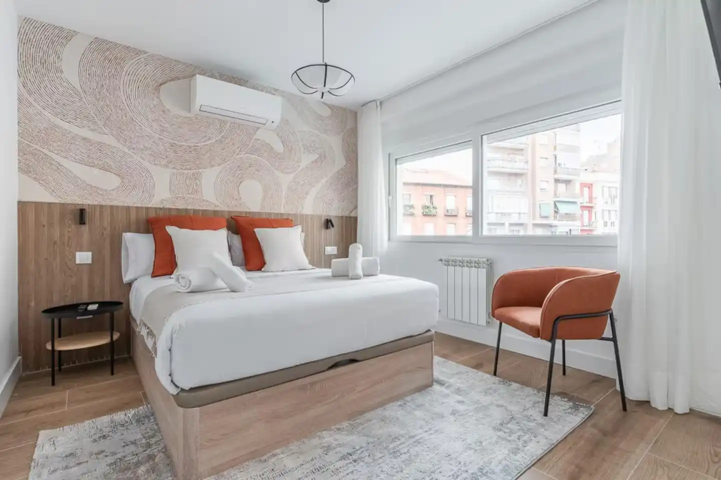 Schlafzimmer von Wohnung zum Verkauf in Madrid mit Klimaanlage, Heizung und Privatgarten