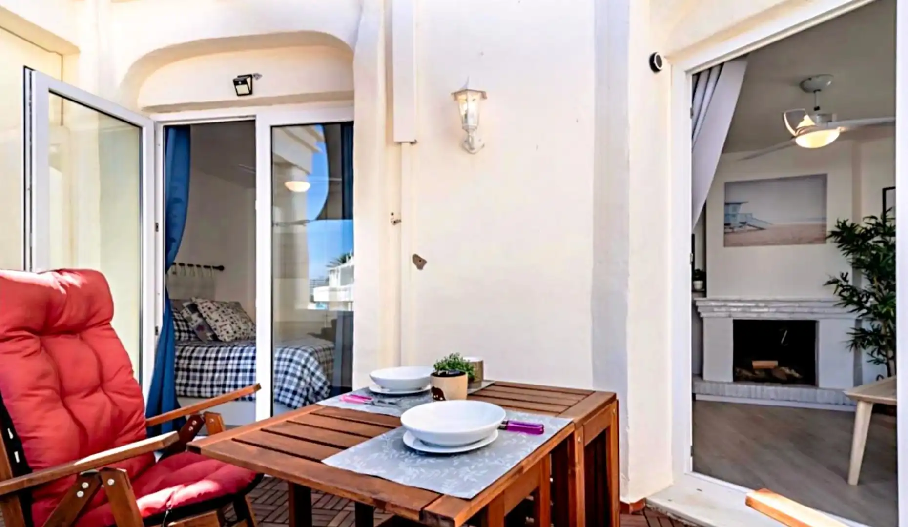 Terrasse von Wohnung zum Verkauf in Benalmádena mit Klimaanlage, Heizung und Terrasse