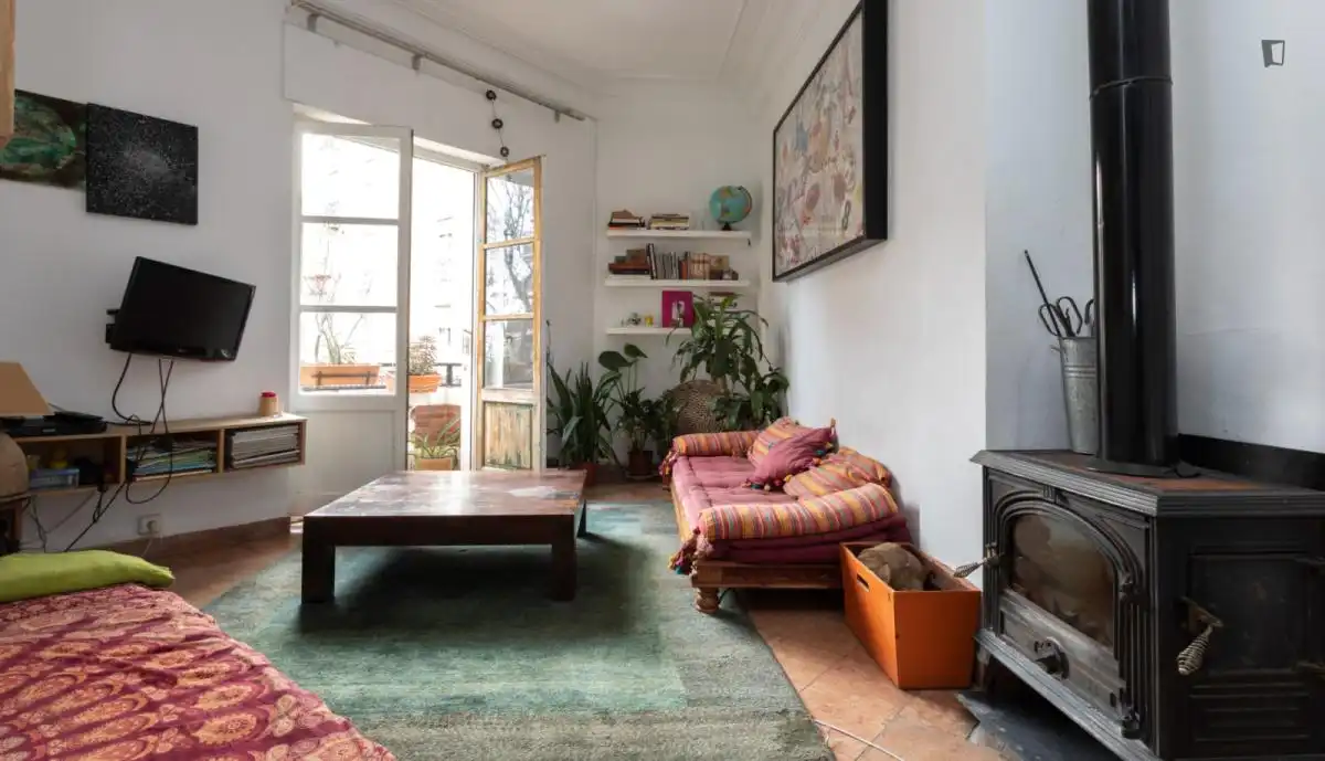 Sala de estar de Casa o chalet para compartir en Valencia con Calefacción, Amueblado y Horno