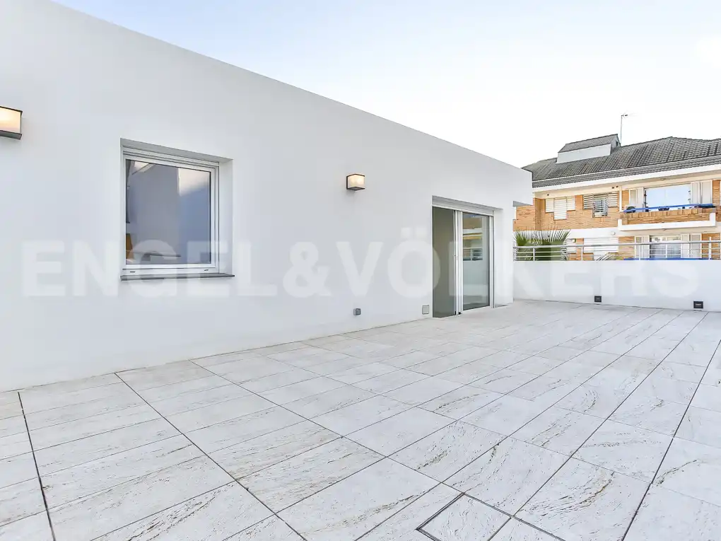 Terrace of Attic for rent in Sitges  with Air Conditioner, Heating and Terrace