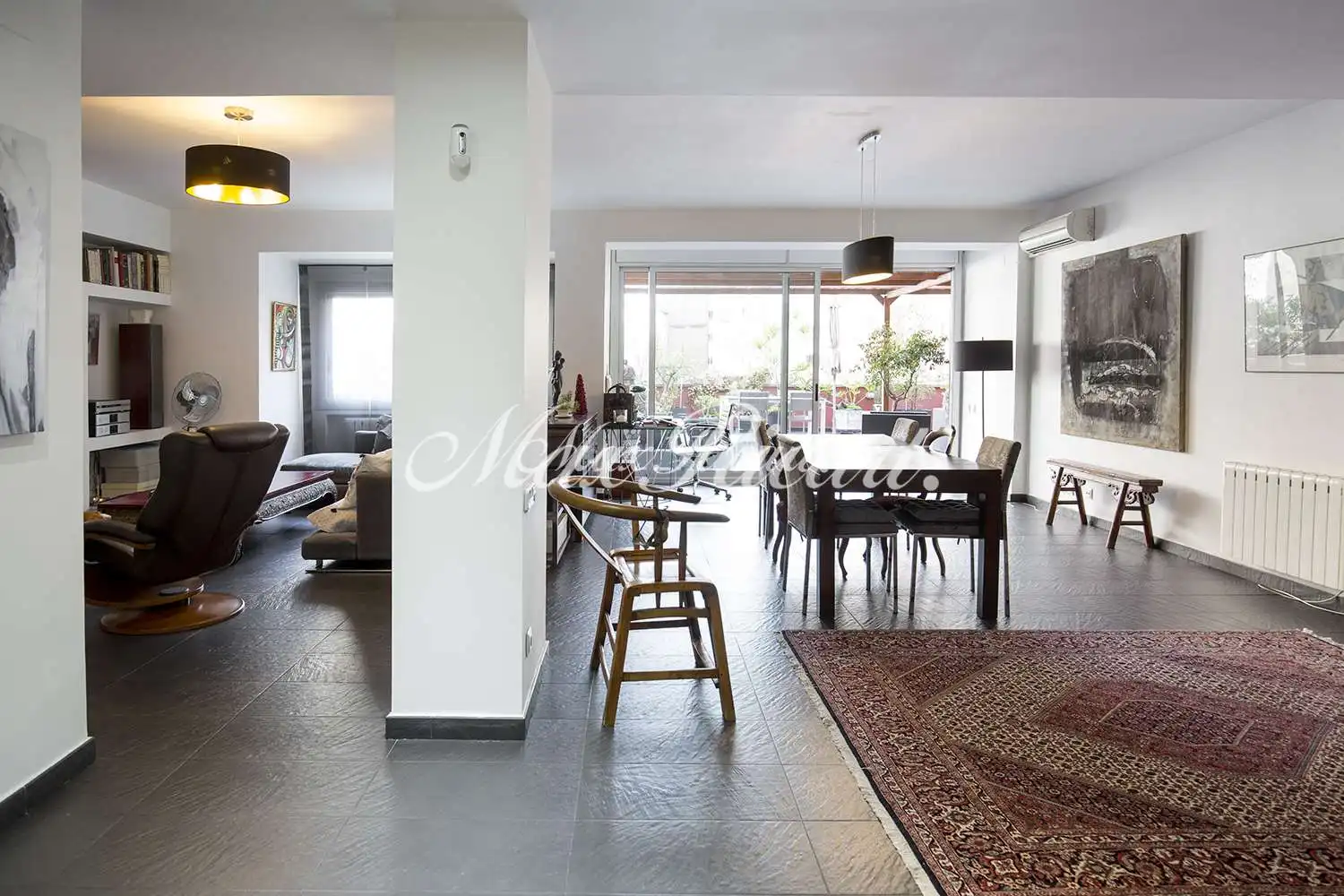 Living room of Flat for rent in Barcelona  with Air Conditioner, Heating and Terrace