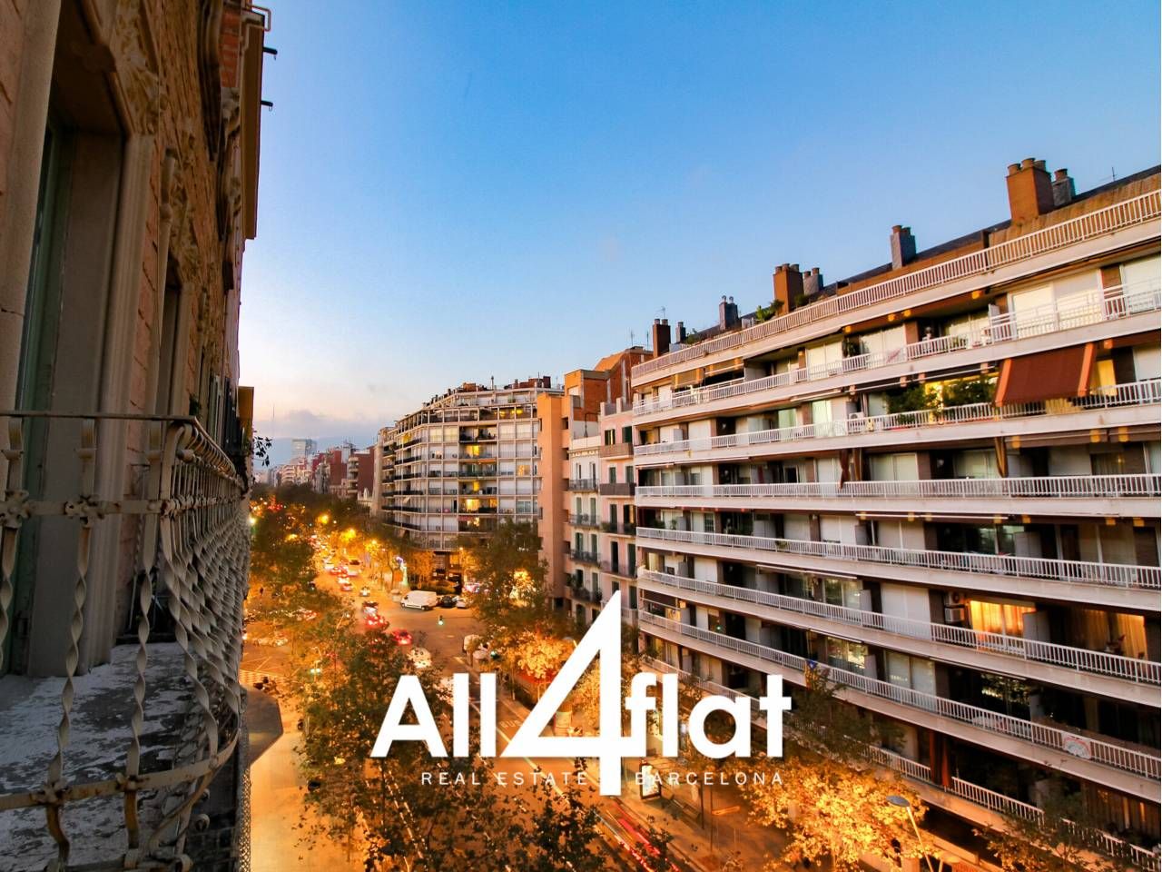 Vista exterior de Pis de lloguer en  Barcelona Capital amb Aire condicionat, Calefacció i Parquet