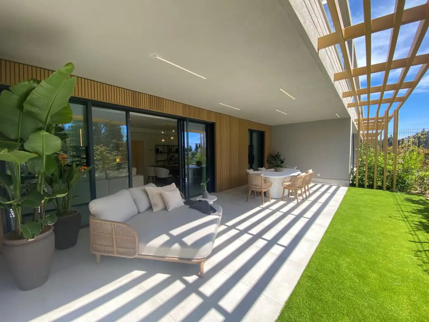 Terrassa de Casa o xalet en venda en Mijas amb Aire condicionat, Calefacció i Jardí privat