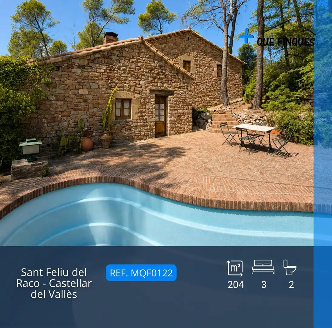 Casa amb piscina en venda a El Racó - Sant Feliu del Racó