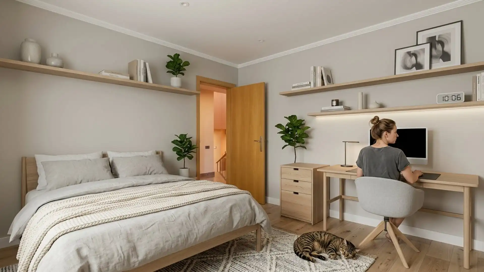 Bedroom of Houses for sale in Viladecavalls  with Air Conditioner, Heating and Private garden