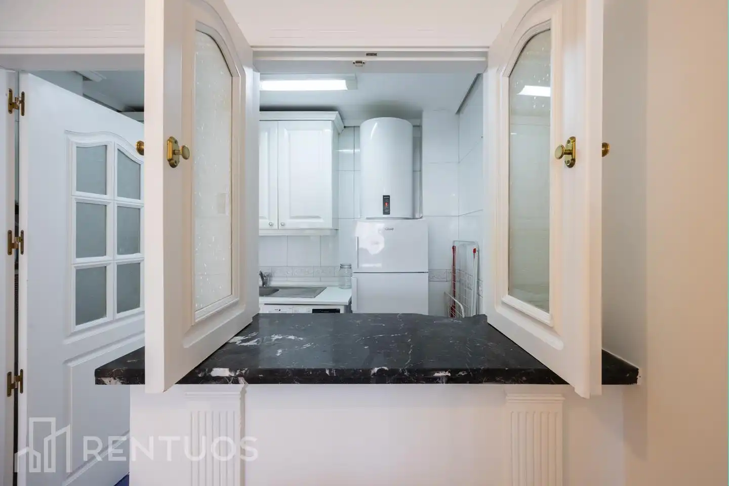 Cocina de Piso de alquiler en Madrid con Aire acondicionado, Parquet y Amueblado