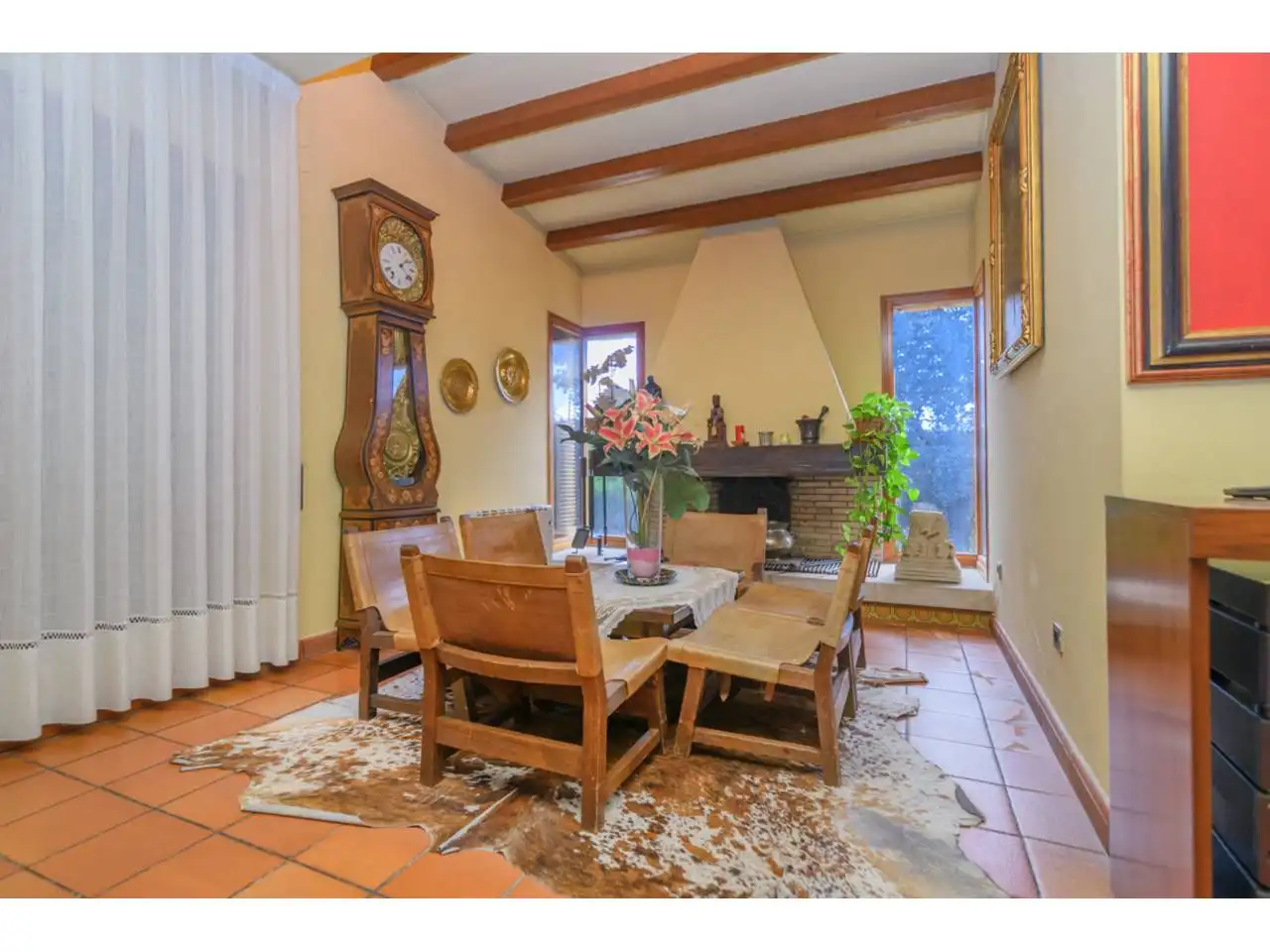 Esszimmer von Haus oder Chalet zum Verkauf in Sant Vicenç de Castellet mit Klimaanlage, Heizung und Privatgarten
