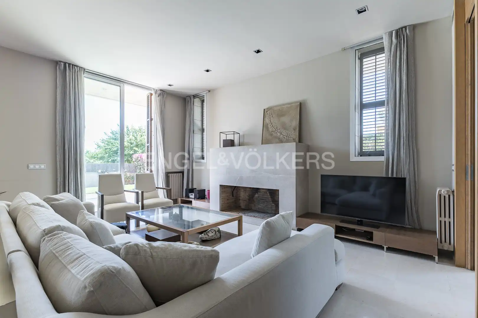 Living room of Country homes for rent in Gavà  with Air Conditioner, Heating and Private garden