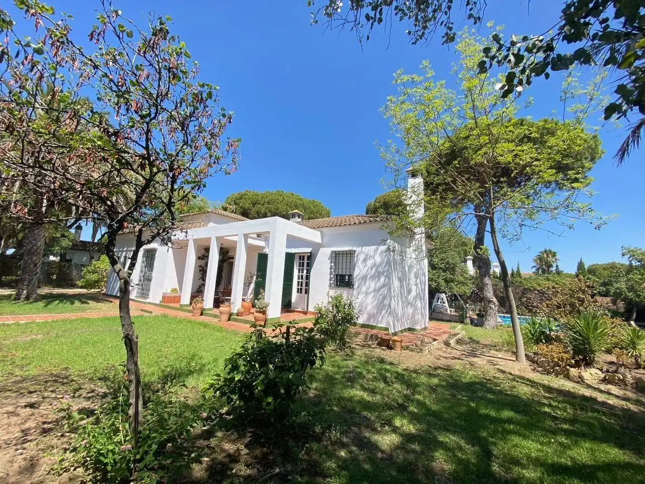 Jardín de Casa o chalet en venta en Aljaraque con Aire acondicionado, Jardín privado y Trastero
