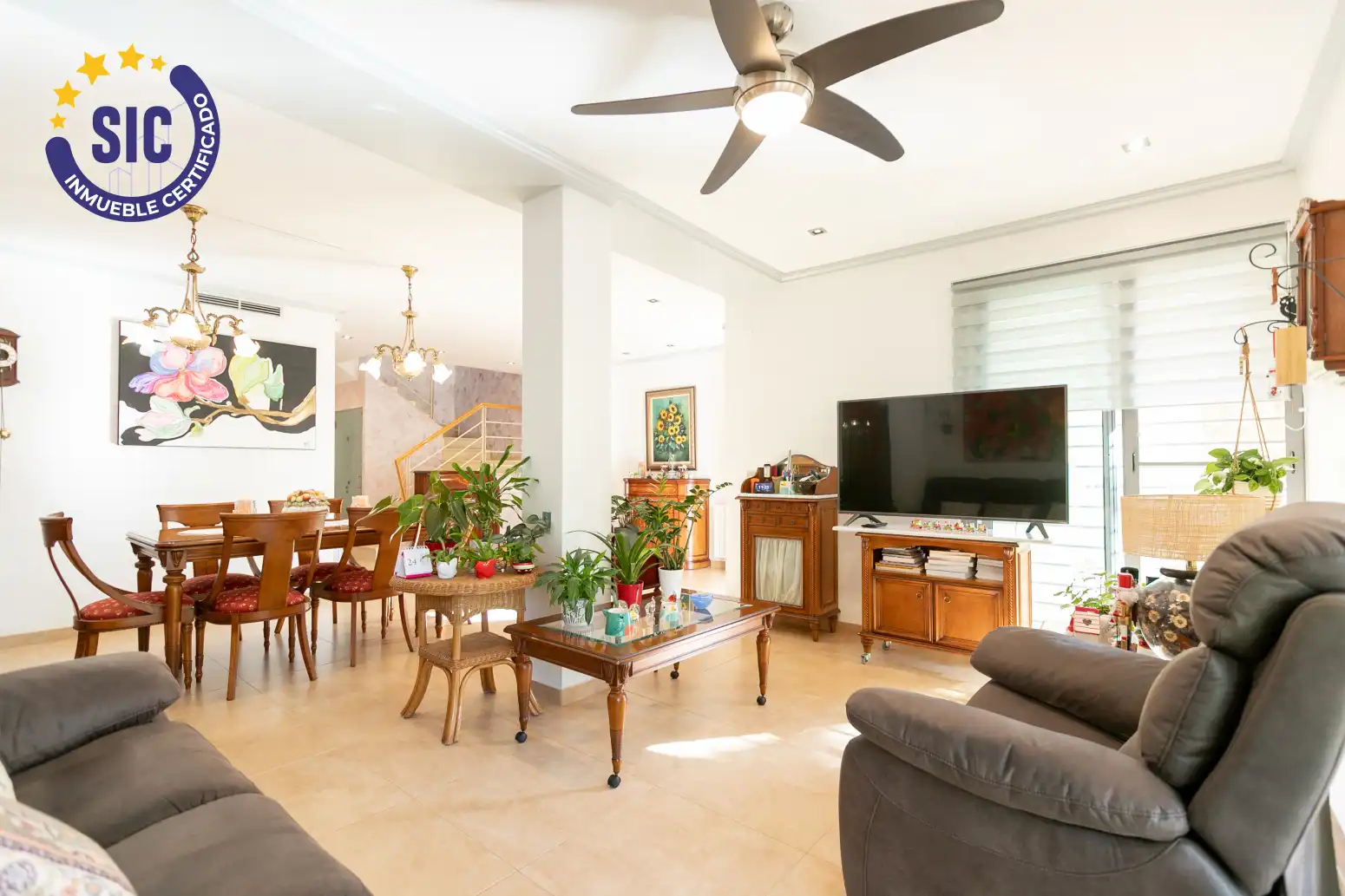 Sala de estar de Casa o chalet en venta en Sagunto / Sagunt con Aire acondicionado, Calefacción y Jardín privado