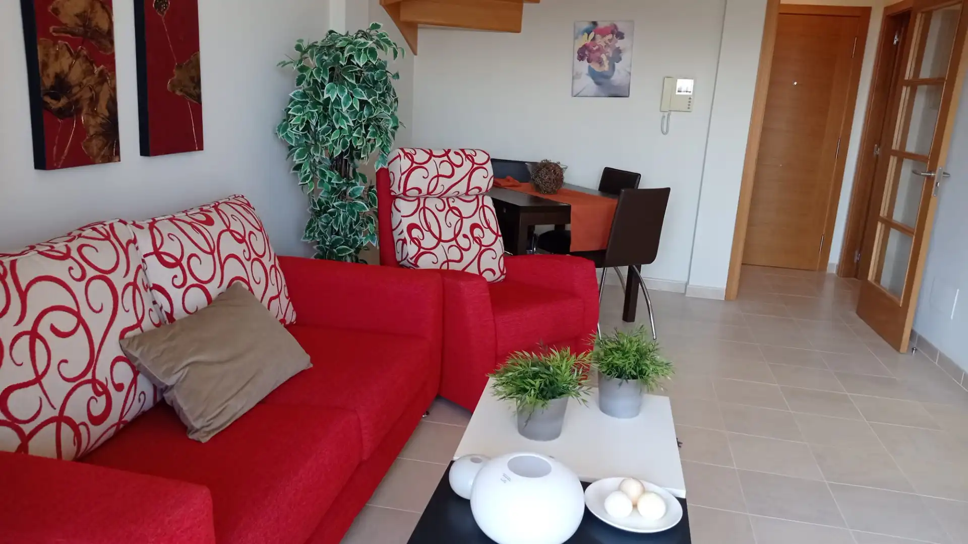 Living room of Duplexes for sale in Foz  with Terrace, Storage room and Furnished