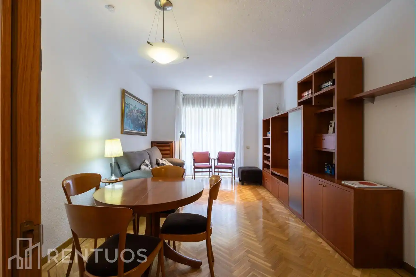 Sala d'estar de Pis de lloguer en Madrid amb Aire condicionat, Calefacció i Parquet